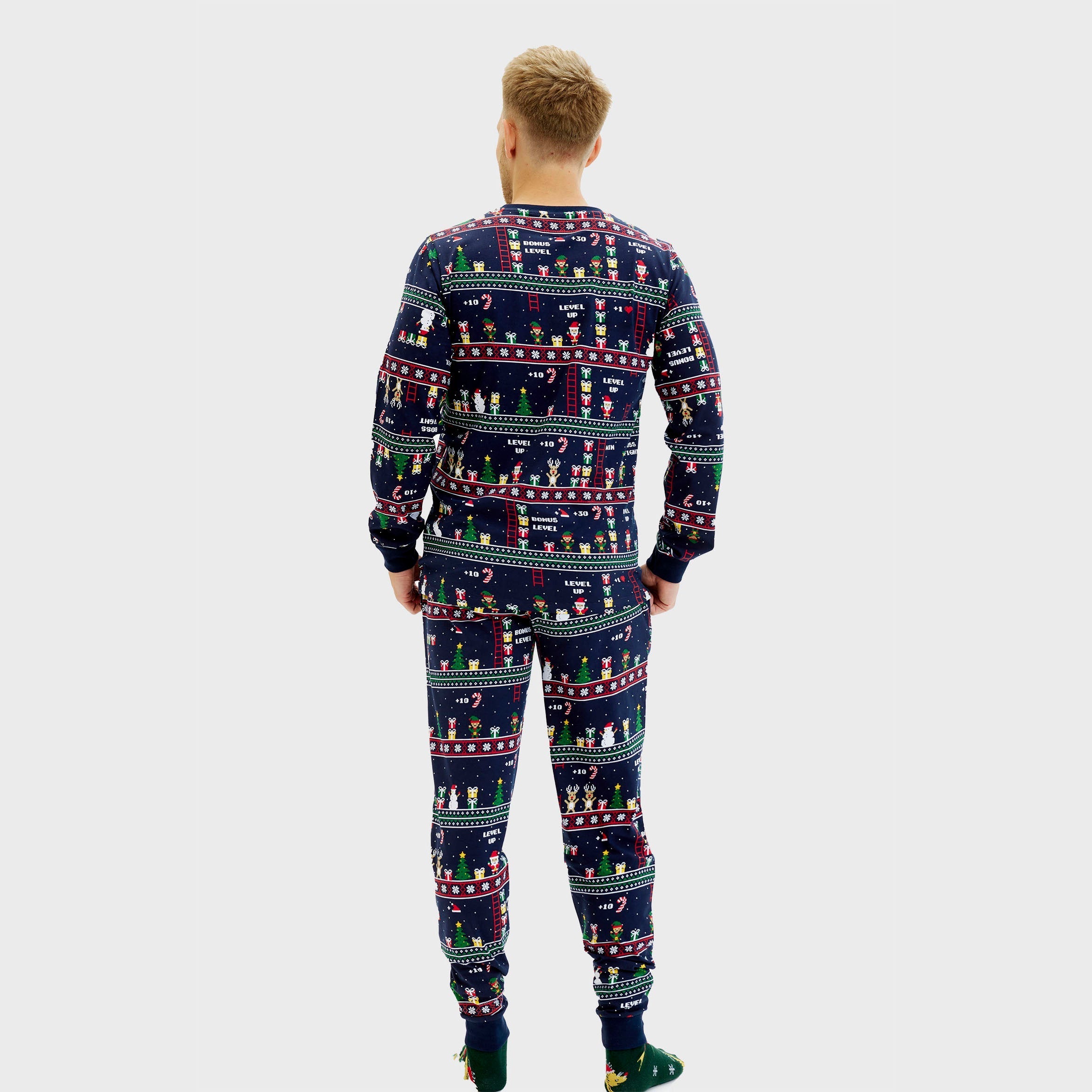 Vintage gamer kerstpyjama - Heren.